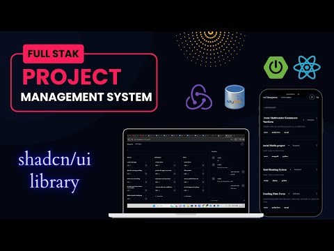 full stack project using react and spring boot, mysql | shadcn ui, redux