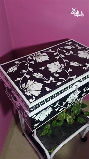 My father's 50-year-old trunk makeover 😱 #diy #furnituremakeover #viral #restoration #craft