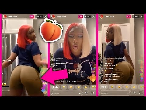 Megan Thee Stallion Twerking Tutorial on IG Live