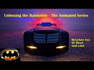 Unboxing the Animated Series Batmobile | McFarlane Toys Gold Label