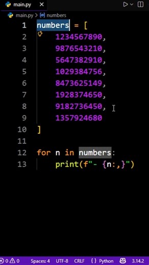 Python Can Do This with Large Numbers #python #coding #programming