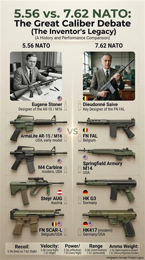 7.62 vs 5.56 Rifles 🔥 Which Is Better?Power vs Speed Rifle Comparison 😳