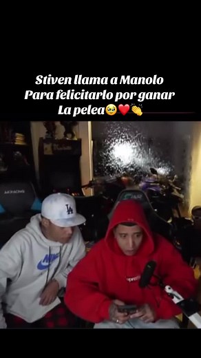 Stiven Congratulates Manolo on His Fight Victory