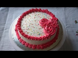 Eggless Vanilla Birthday Cake || Simple Vanilla Birthday Cake || Birthday Cake || Easy Vanilla Cake