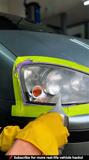 Ford Headlight Restoration in Minutes! Crystal Clear Finish (DIY Fix) #headlight #crystal #tools