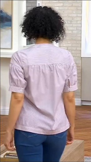 QVC model Michelle modeling jeans 274