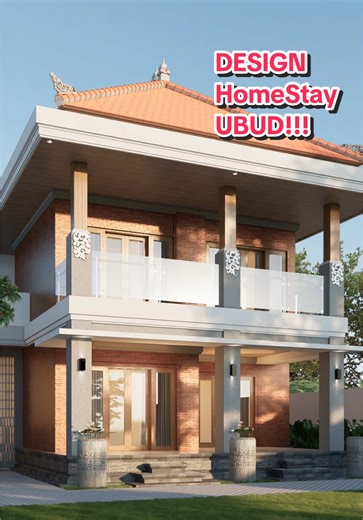 Design Bali HomeStay Konsep Bali Modern (Bata Modern Klasik) 📍Project Location Ubud #mdesignbali #desainrumahminimalis #kontraktorbali #desainrumahbali #jasadesainrumahbali