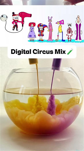 The Amazing Digital Circus Color Mix! 💛💜 | #shorts #asmr #tadc#digitalcircus