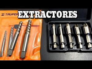 SCREW EXTRACTORS. Different types of extractors.