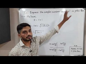 Complex Analysis | Unit 1 | Lecture 8 | Expressing the given Complex Number in Polar Form