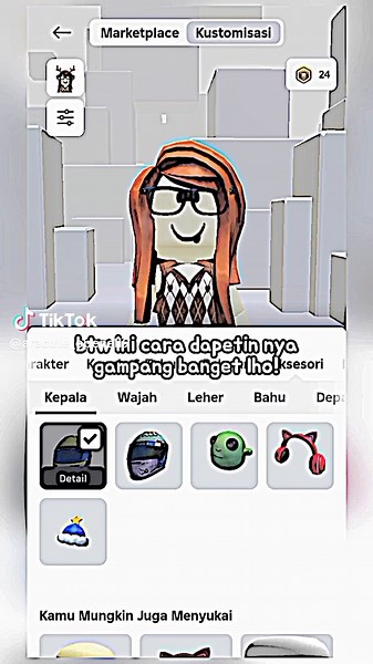 Tutorial Mendapatkan Helm Gratis di Roblox