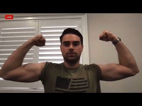 Ben Shapiro Flexing his Biceps Day and Night