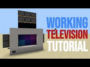 WORKING TV IN MINECRAFT TUTORIAL (Bedrock/ Windows 10/Ps4/Xbox/Switch) 1.21+ NO MODS ONLY REDSTONE!