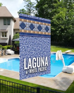 1.9K views | ✈️ We've made it to October! Today, we're flying over another classic liner pattern, Laguna w/ White Pacific. Have a great weekend! #flyoverfriday #glipoolproducts | GLI Pool Products | Facebook