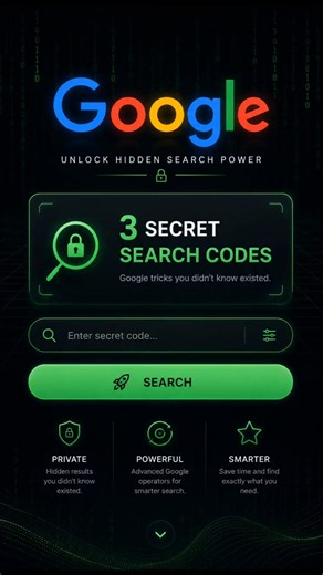 Google ke 3 important secret search codes! 🤫💻 | Google Hacks #anshitafunzone #google