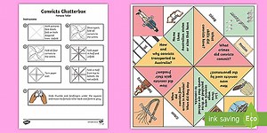 Convicts Fortune Teller Chatterbox Game