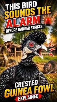 Nature's Living Alarm System! The Incredible Crested Guinea Fowl