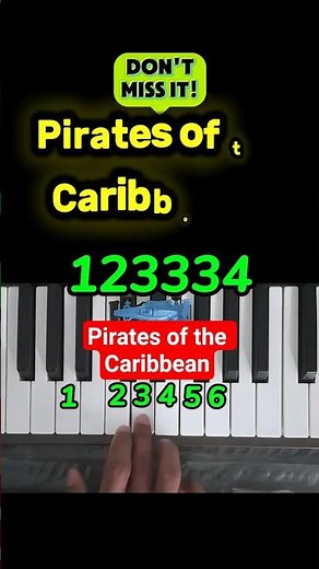 Pirates of the Caribbean Piano Tutorial #shorts #piratesofthecaribbean #viral