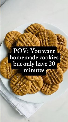 3 Ingredient Peanut Butter Cookies (with Brown Sugar) #Shorts