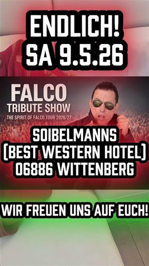 Endlich! Wir freuen uns auf euch! #falcotribute #wittenberg #concert