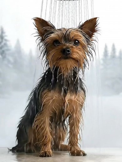 3.3K views · 135 reactions | Bath time... Coma Yorkie | Coma Yorkie | Facebook