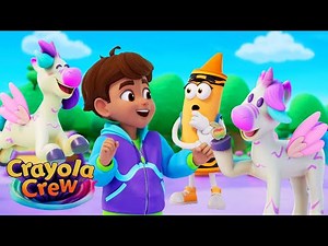 What Do Unicorns Like To Eat?! 🦄 | Crayola Crew | Fun Imagination Cartoons for Kids