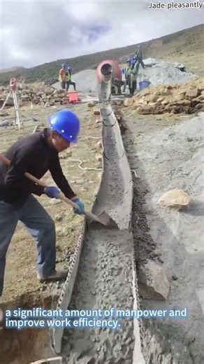 A quick way to transport concrete