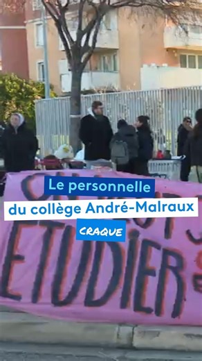 "On explose, on craque": surveillante poussée au sol, poignet cassé, cauchemar la nuit... Le personnel du collège André Malraux sonne l'alerte et s'est mis en grève ce jeudi 29 janvier. #college #andreMalraux #grève #enseignant #Marseille | France 3 Provence-Alpes