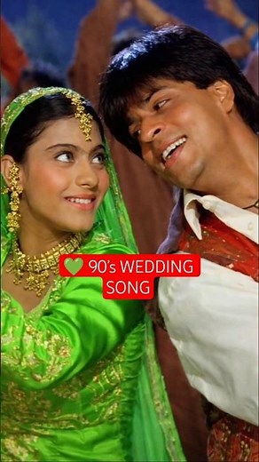 ❤️🥀Mehndi Laga Ke Rakhna Song Lyrics | Shah Rukh Khan, Kajol | Lata, Udit | DDLJ | 90's Love #shorts