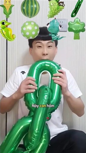 Dad's playful antics and super-fast balloon transformation #shorts