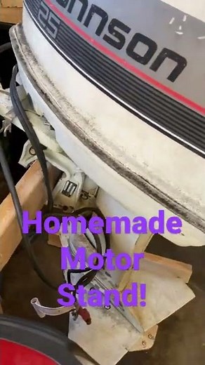 Homemade Boat Motor Stand!