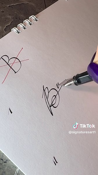 Signature idea letter B #signature #tutorial #howto