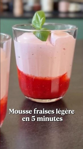 Mousse fraises nuage… en 5 minutes
