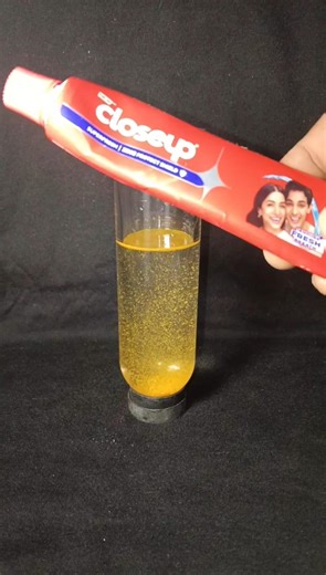 Colgate in turmeric water" or "Turmeric water with toothpaste." #shorts