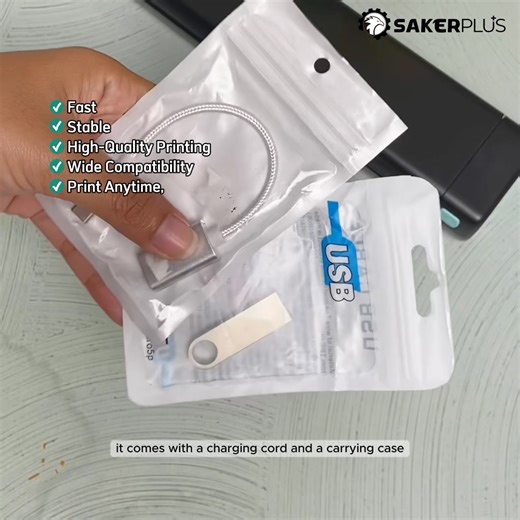 41K views · 191 reactions | Portable Power for Your Printing Needs!  From home to car to the great outdoors, the Saker Wireless Thermal Mobile Printer has you covered! Print invoices, documents, and more with just a Bluetooth connection.  #PortablePrinting #InkFreePrinting #WirelessPrinter #MobilePrinting #OfficeEssentials #TechGadgets #PrintAnywhere #ThermalPrinter #PrintingOnTheGo #SmartPrinting | Sakerplus | Facebook
