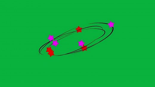 Download Cartoon Dizzy effect loop animation isolated on green screen background for free