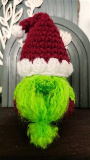Grinch Gnome #christmas #crochet #grinch #diy