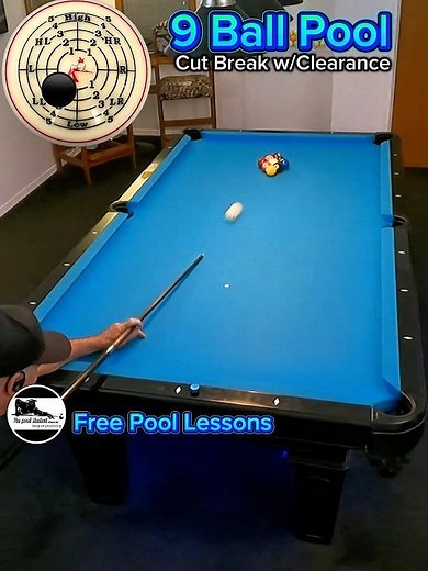 9 Ball cut-break w/tip locator (Free Pool Lessons)