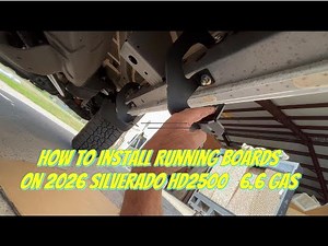 How to Install Running boards on 2026 Chevy Silverado ! #956studio