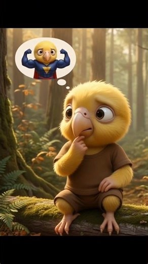 The poor Baby Popy found money in his pocket and became strong 😢