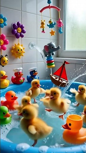 Soft and smooth duck animation for relaxing 🌈 #duck #shorts