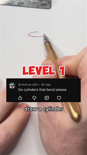 Sean Anetsberger | Artist | Art & Creativity Coach on Instagram: "Comment DRILLS and I’ll send you info for the Drawing Drills course. Iterative cylinder drills are one of the fastest ways to understand 3D space. By bending, distorting, and connecting cylinders, you train foreshortening, depth, and volume without relying on reference. This kind of repetition builds spatial awareness so forms feel solid instead of flat. Drawing Drills uses exercises like this to train your ability to rotate and c