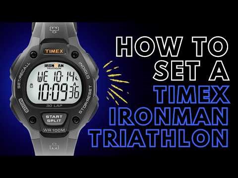 How to Set a Timex Ironman Triathlon Watch