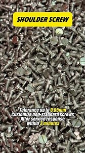 Shoulder screw,tolerance up to 0.05mm#screw #shoulderscrew #slottedscrew #fastenerfactory #fasteners
