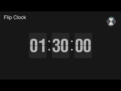 1 Hour 30 Minute Timer ⏱️ Flip Clock Countdown | Movie Length Timer - ChronoFlow