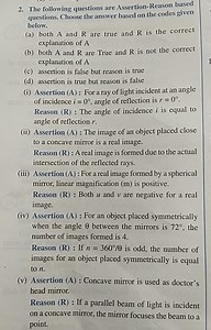Assertion-Reason Based QuestionsChoose the correct answer from... | Filo