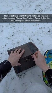 Currently setting up to open the only unopened Disney Pixar “Cars” Mighty Beanz pack in the entire world | Scubba Stevee