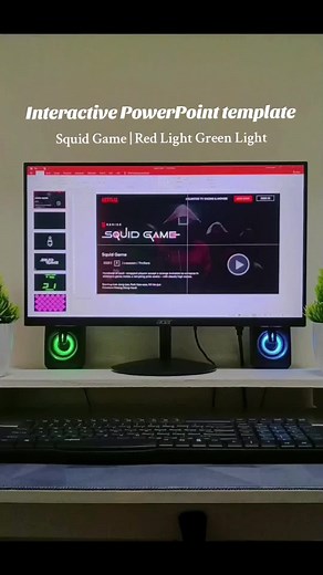 Squid Game Red Light Green Light Interactive Template