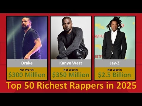 Top 50 Richest Rappers in 2025