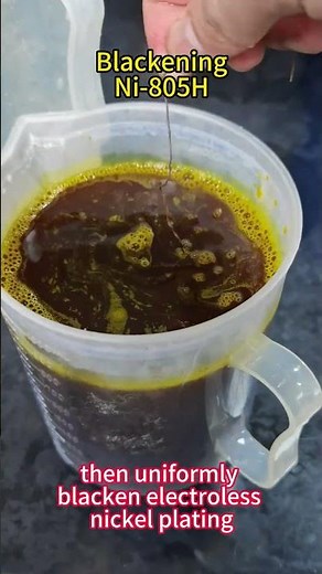 Black electroless nickel plating process
